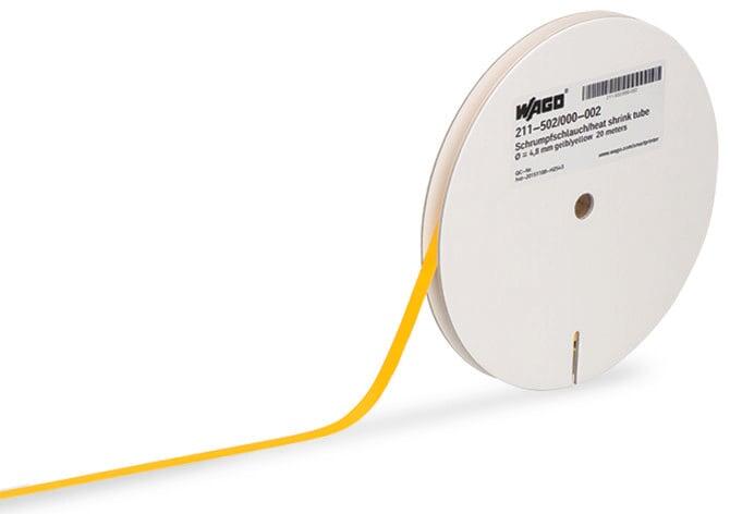 Термосвиваем шлаух 2:1 9.5mm за Smart Printer за проводник 10-16 mm2, жълт, 15m ролка Wago 