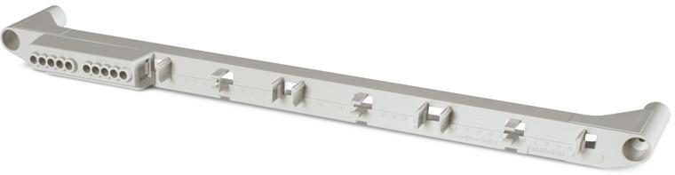 Клема нулева/земна за табла 18/36/54/72 мод. IP66 окомплектована с 1 брой клема и място за 654.0360 - 3бр. серия IKONA Scame