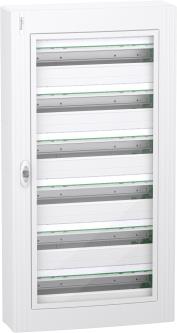 Табло за открит монтаж PrismaSet XS 144 модула (6х24) мод. с прозрачна врата 2TB и Н и РЕ клеми SE