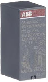 Реле интерфейсно CR-P 24 VAC, 16A, 1 превключващ контакт, монтаж в цокъл ABB