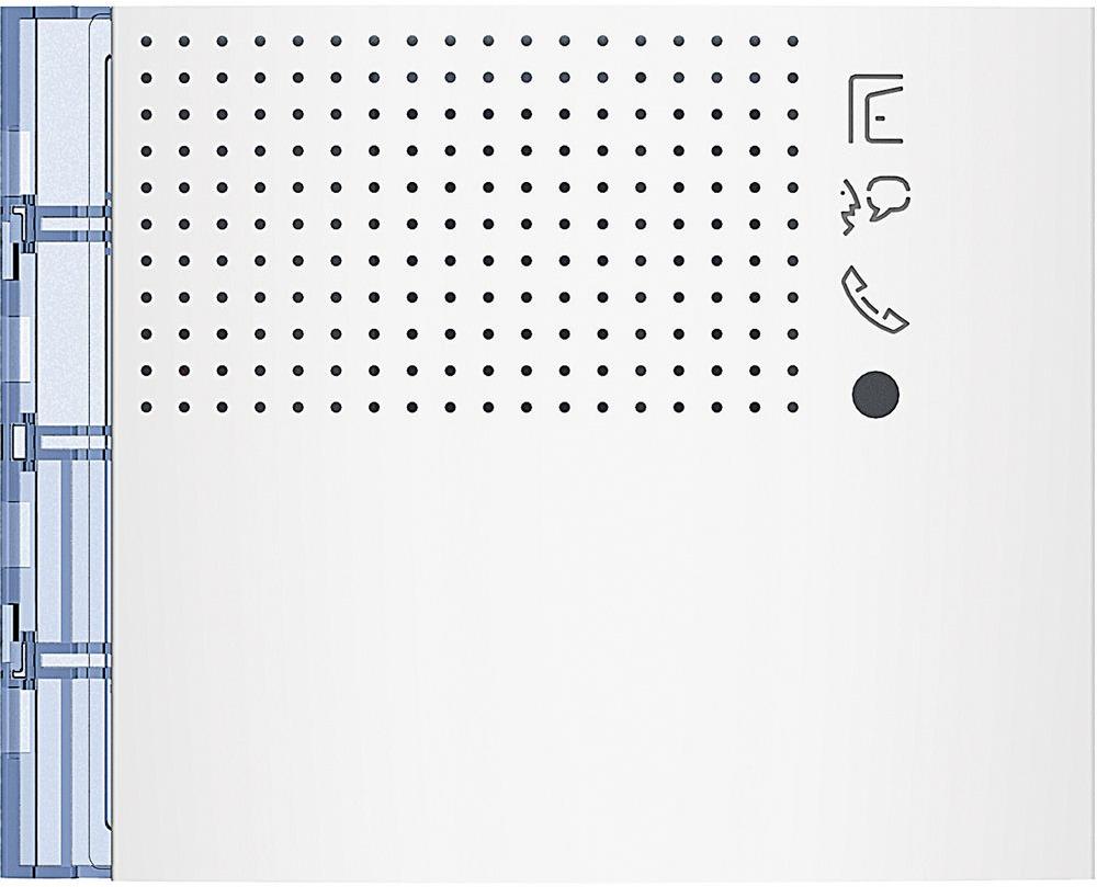 Лицев панел аудио без бутони Sfera New Allwhite Bticino