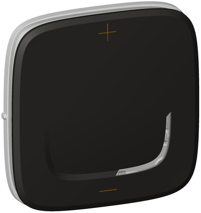 Лицев панел за бутонен димер цвят Черен Valena Allure Legrand