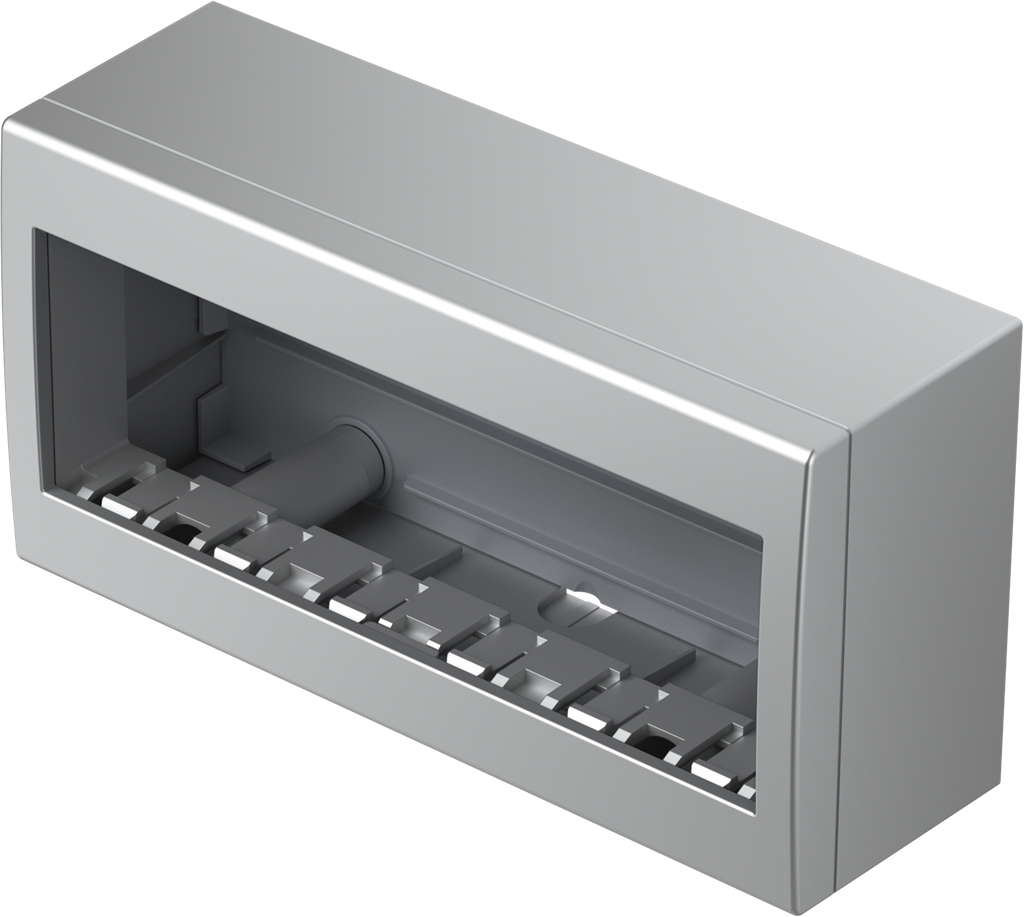 Конзола за открит монтаж IP40 6 мод. цвят Сребро мат Modul TEM