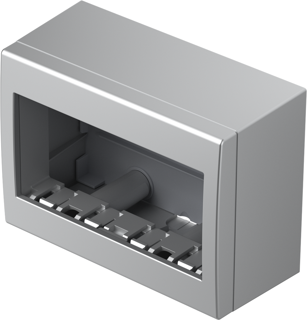 Конзола за открит монтаж IP40 4 мод. цвят Сребро мат Modul TEM