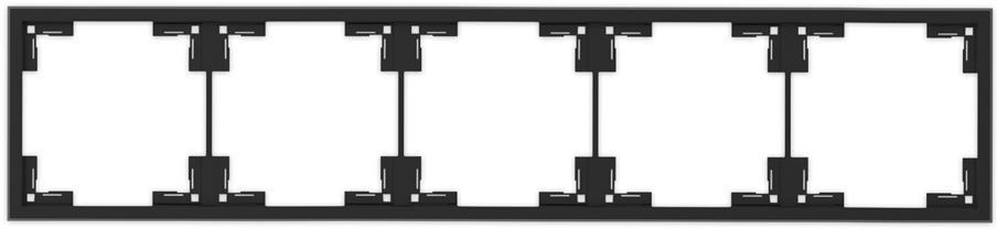 Рамка 5х цвят ЧЕРЕН мат Adria Commel