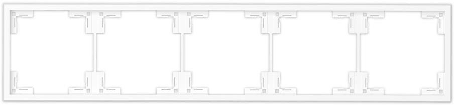 Рамка 5х цвят БЯЛ мат Adria Commel