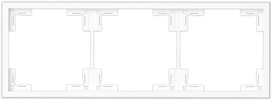 Рамка 3х цвят БЯЛ мат Adria Commel