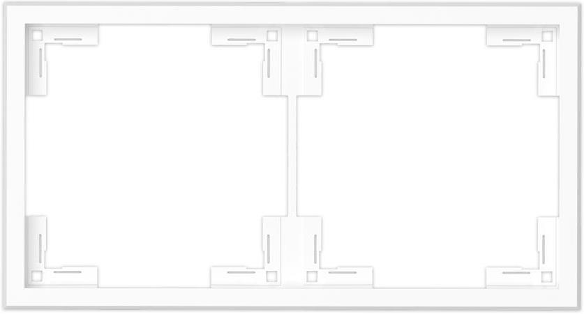 Рамка 2х цвят БЯЛ мат Adria Commel