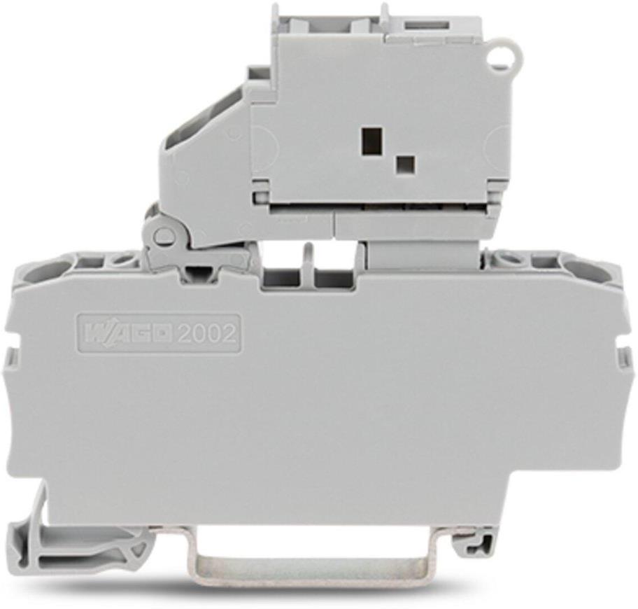 Редова клема СИВА 2.5мм2 за предпазител 5х20 БЕЗВИНТОВА серия TOPJOB® S Wago