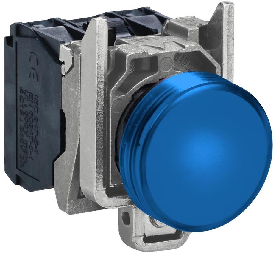 Сигнална лампа LED сглобена синя 24Vac/dc Ø22mm XB4 SE