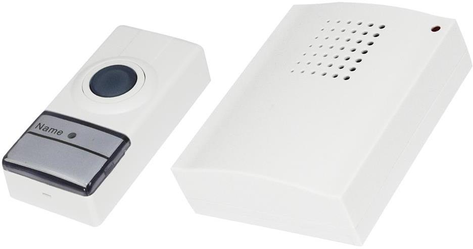 Безжичен звънец БЯЛ 32 мелодии 83dB обхват 100 метра Commel