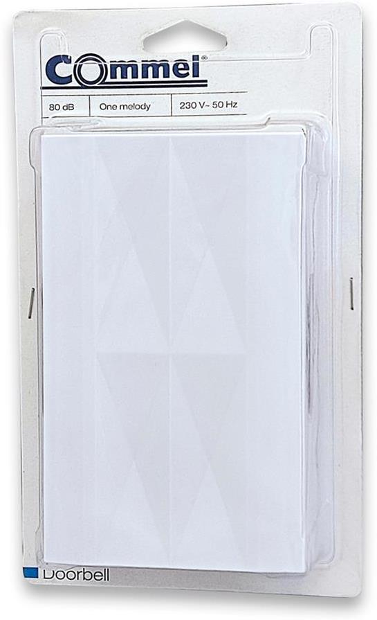 Звънец БЯЛ 80dB 230V Commel