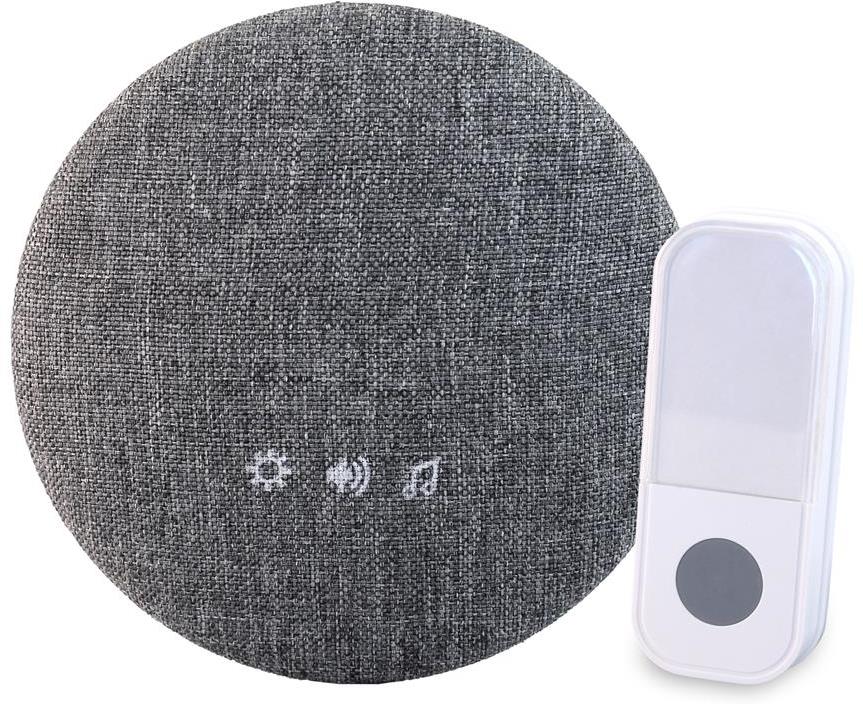 Безжичен звънец Ф125 LED 38 мелодии 85dB 200 метра Commel