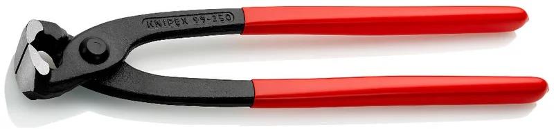 Клещи за рязане на арматурна тел, черно-фосфатирани, червена ръкохватка 250мм, Knipex