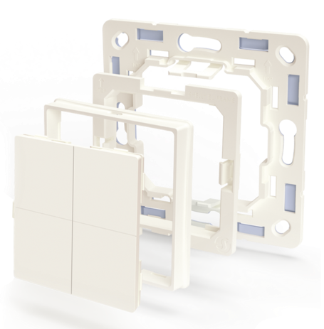 Бутон с 16 функции с батерия бял Shelly BLU Wall Switch 4 Legrand - 266892