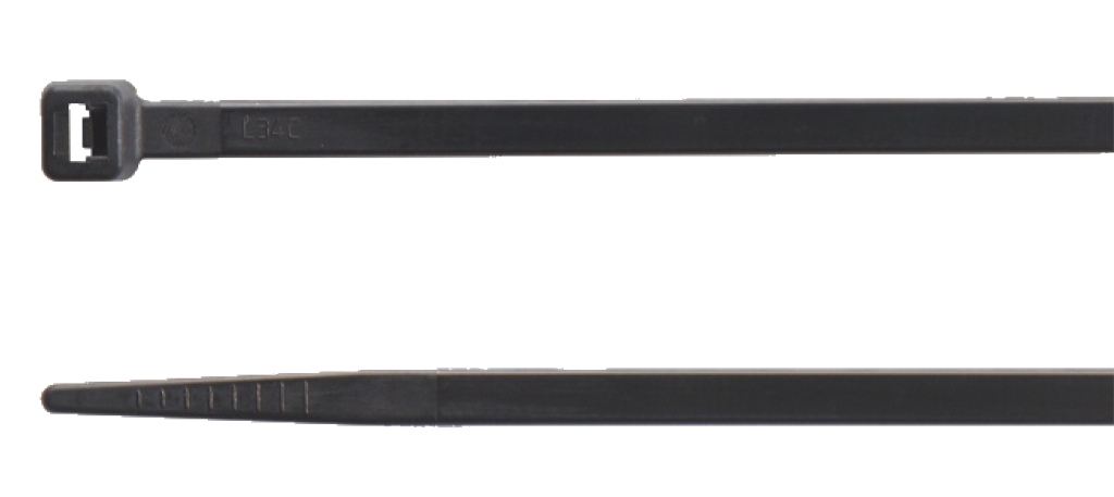 Кабелна връзка черна 200х3.6мм, UV стабилизирана /100 бр./ BM Italy