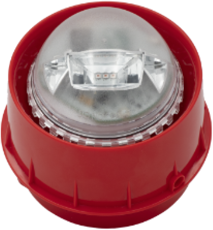 Безжична сирена с лампа, червена IP23, Agile Honeywell