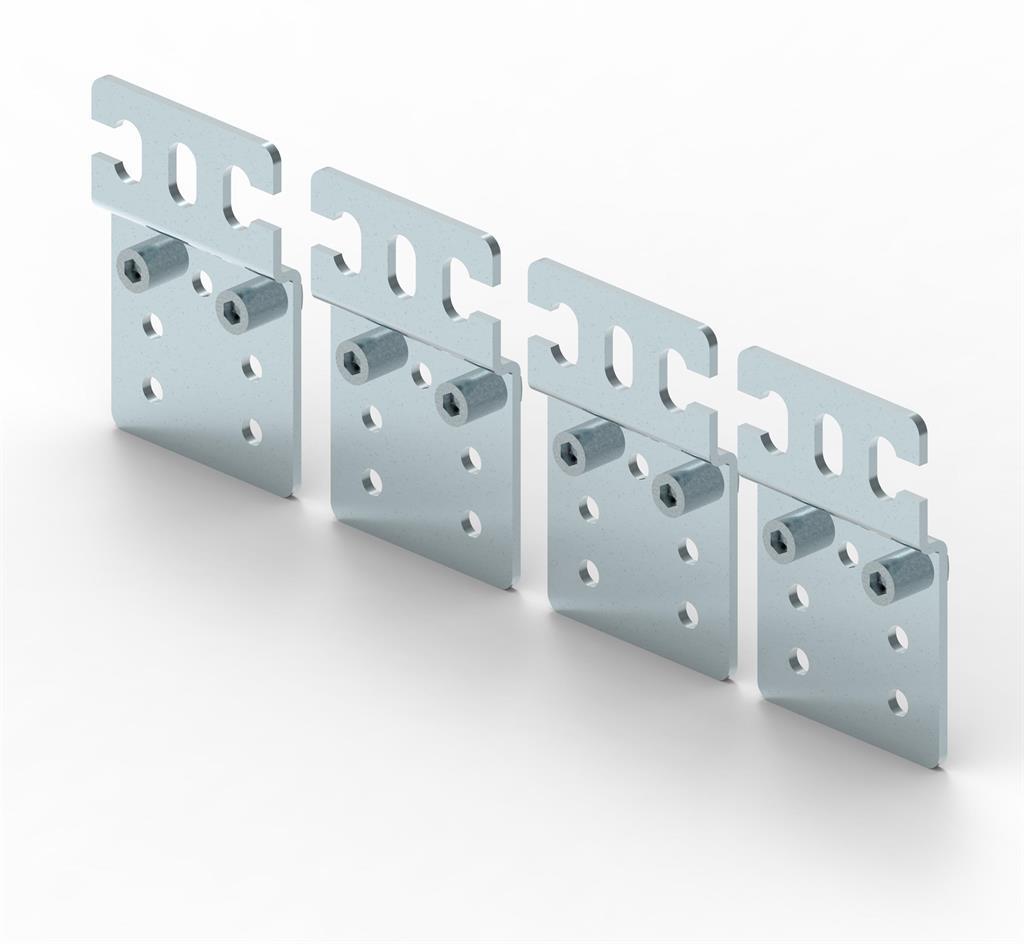 Set of 4 lugs for wall mounting for XL3S 160 surface mounting cabinets