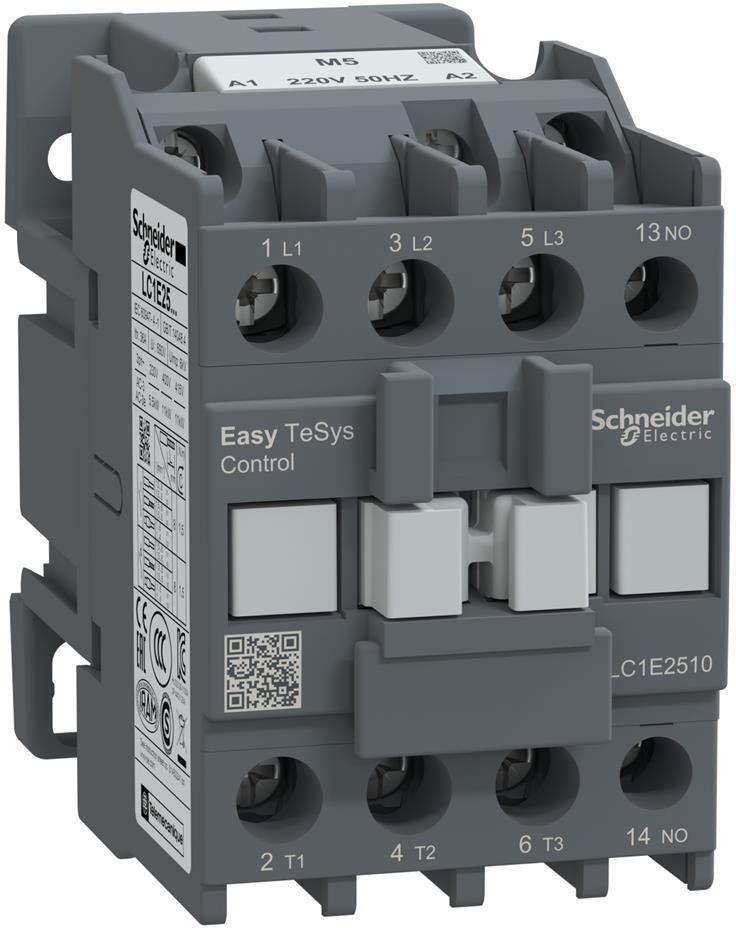 Контактор TeSys E 3P 11kW (25A AC-3) 1NO 220V 50Hz SE