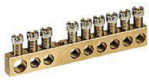 Клема нулева неизолирана 1x25мм² + 14x16мм² L=122mm Legrand