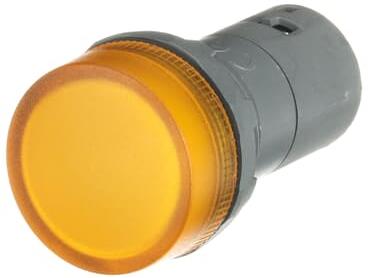 Сигнална лампа LED CL2-520Y сглобена жълта 220Vdc Ø22mm Compact ABB