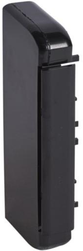 Крайно капаче за кабелен канал 80х50мм с капак 45 ЧЕРЕН DLP Legrand