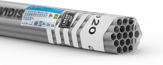 Твърда тръба вън. ф32мм вътр. ф28.4мм 320N клас 2343 цвят Сив HF SILCOR PLUS 3м /30м/ Kouvidis