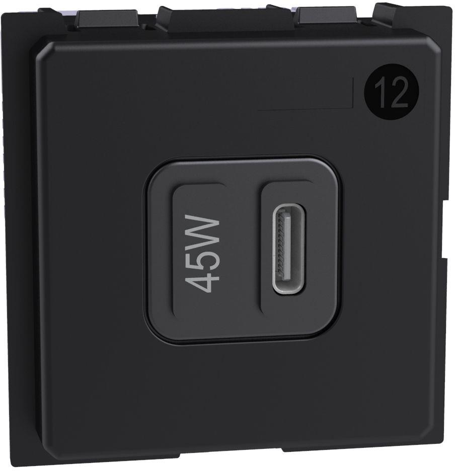 Розетка USB за зареждане тип C Power Delivery 45W 2 мод. Living Now Bticino