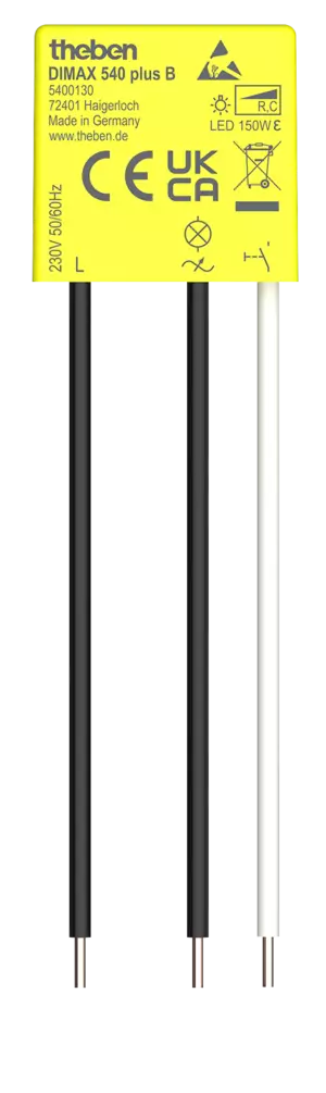 Димер универсален, LED 2-150VA, 230Vac без неутрала, за конзола, DIMAX 540 plus B Theben