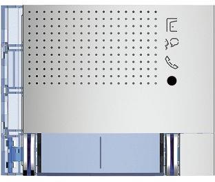 Лицев панел аудио с 2 бутона компакт Sfera New Allmetal Bticino