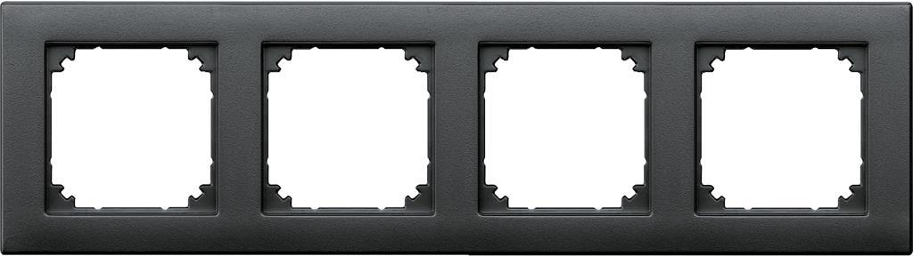 Рамка 4х цвят Антрацит M-Plan System M Merten SE