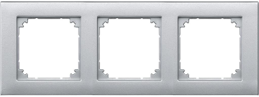 Рамка 3х цвят Алуминий M-Plan System M Merten SE