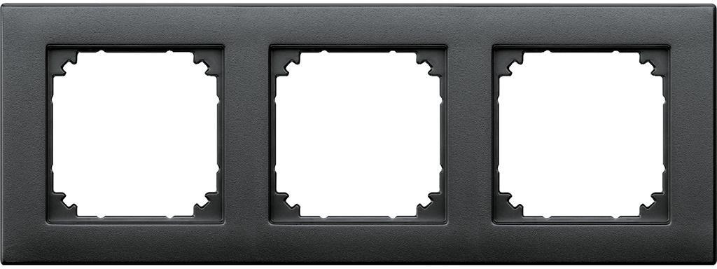 Рамка 3х цвят Антрацит M-Plan System M Merten SE