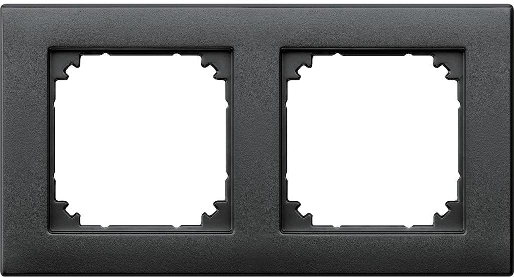 Рамка 2х цвят Антрацит M-Plan System M Merten SE