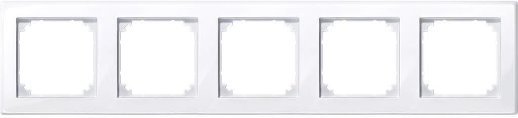 Рамка 5х цвят Активно бял антибактериална M-Smart System M Merten SE