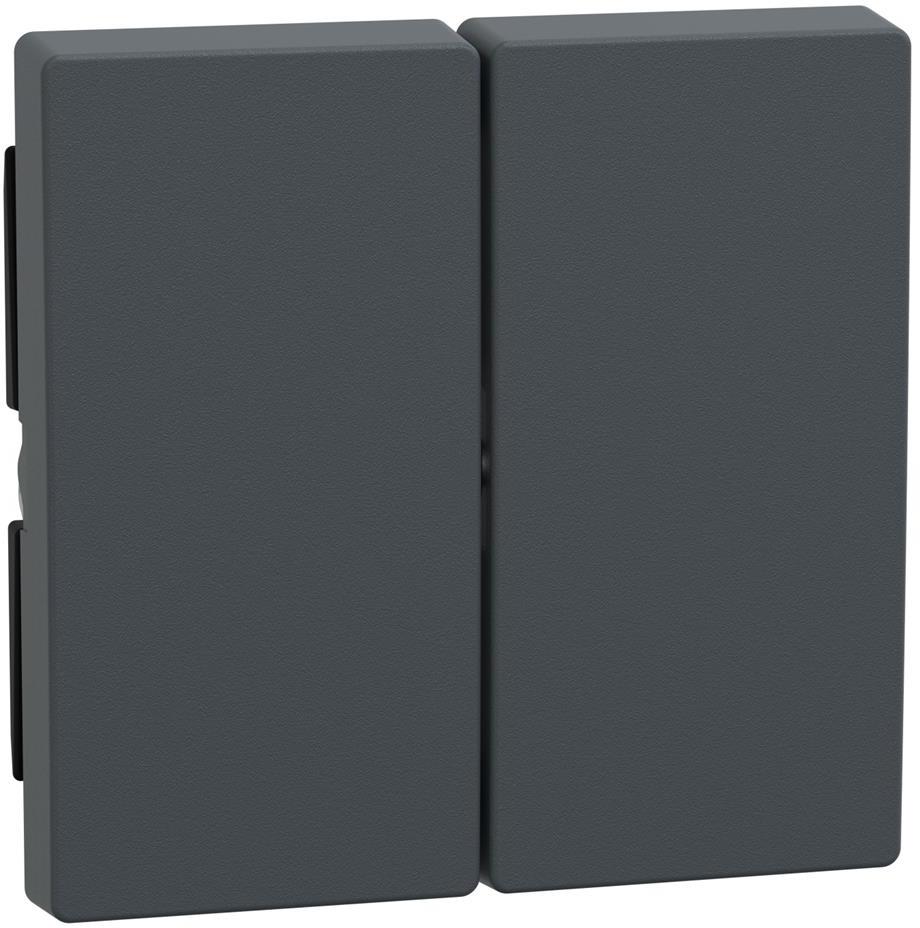 Лицев панел за сериен ключ/бутон цвят Антрацит System M Merten SE