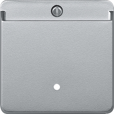 Лицев панел за енергоспестител цвят Алуминий System M Merten SE