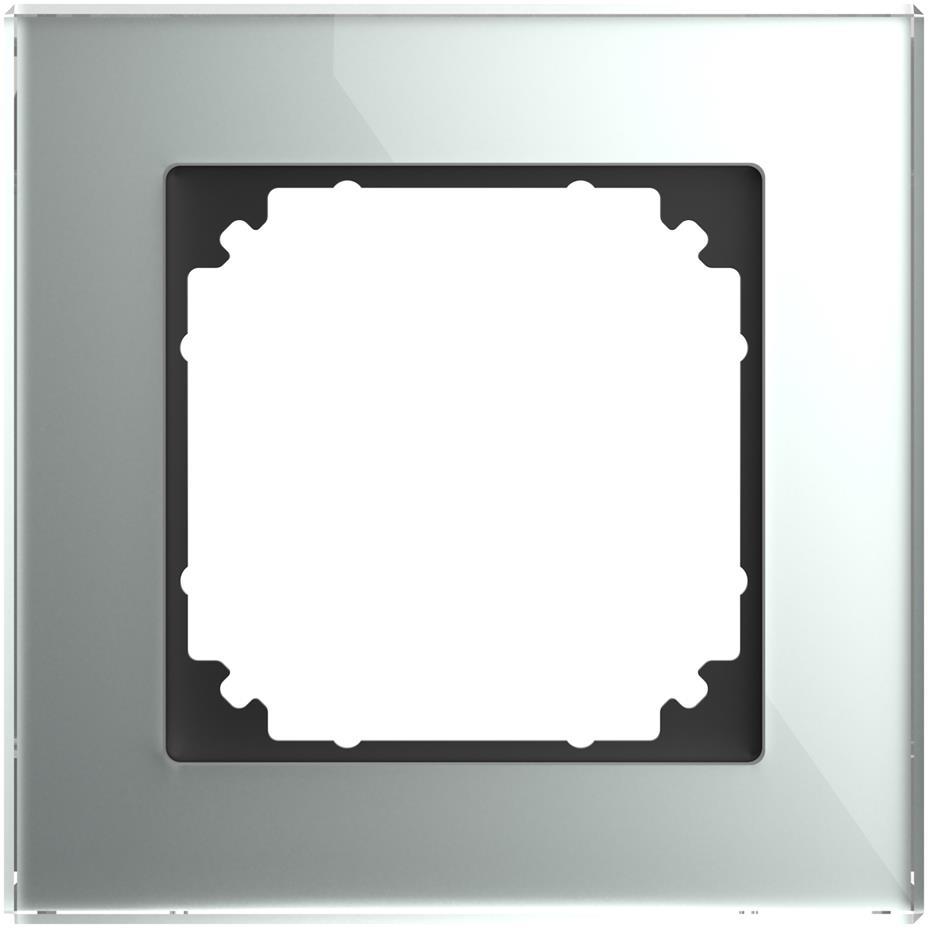 Рамка 1х цвят Диамант, стъкло System M Merten SE