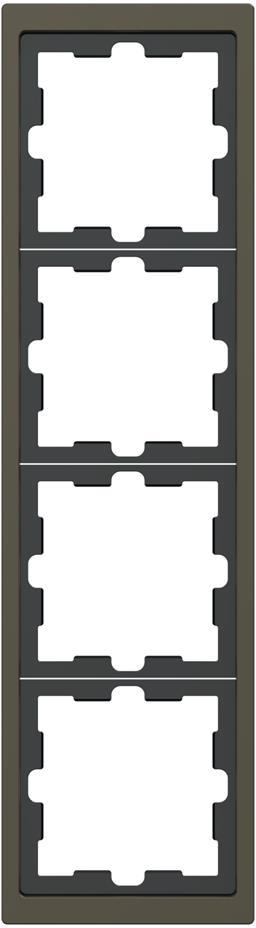 Рамка 4х цвят Мока System Design Merten SE