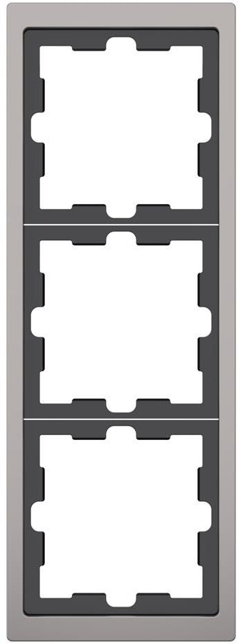 Рамка 3х цвят Никел System Design Merten SE