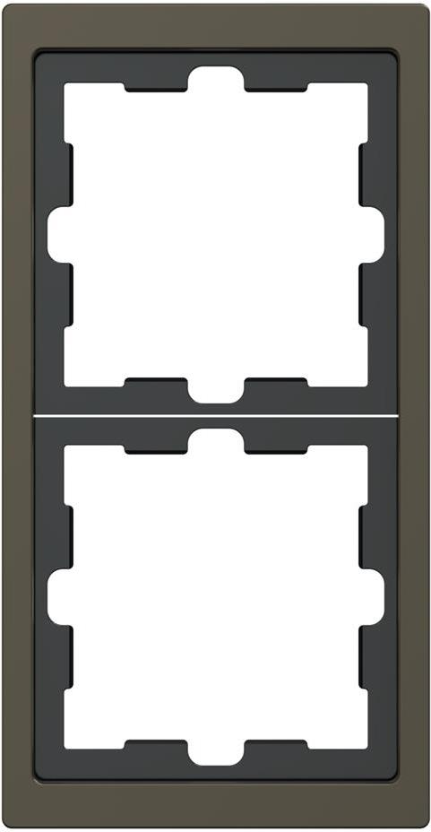 Рамка 2х цвят Мока System Design Merten SE