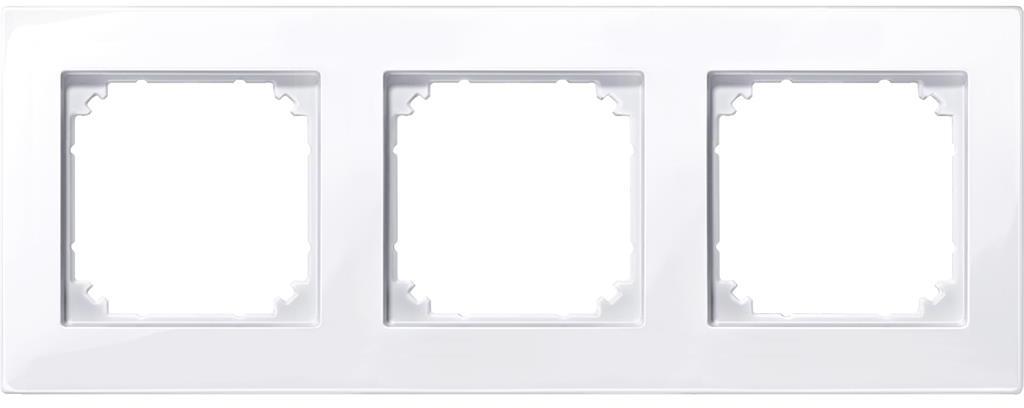 Рамка 3х цвят Активно бял M-Plan System M Merten SE