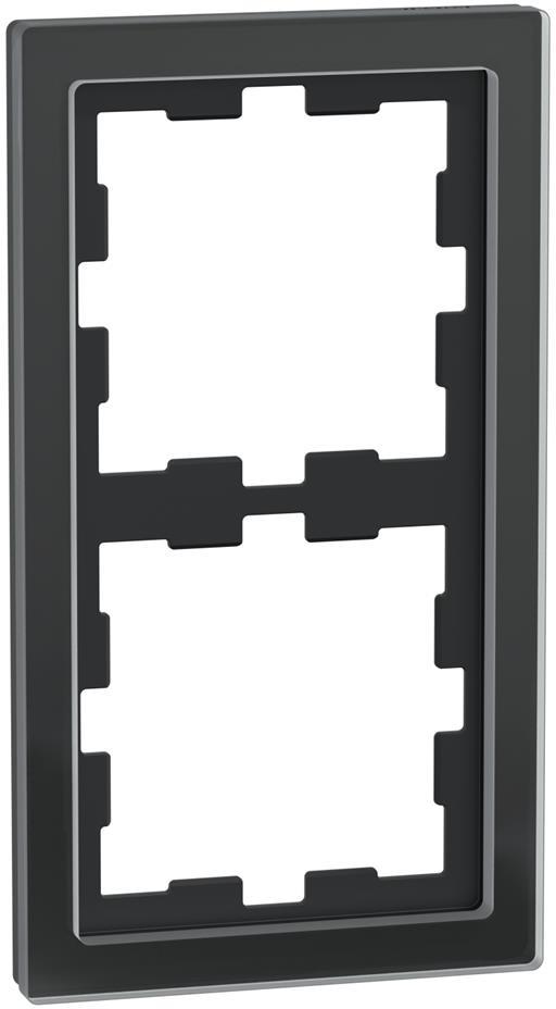 Рамка 2х цвят Черен оникс System Design Merten SE