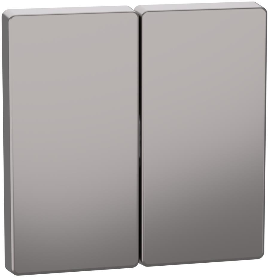 Лицев панел за сериен ключ/бутон цвят Никел System Design Merten SE