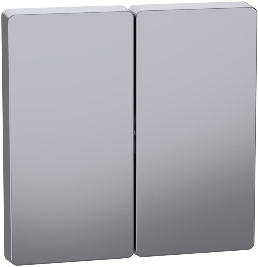 Лицев панел за сериен ключ/бутон цвят Неръждаема стомана System Design Merten SE