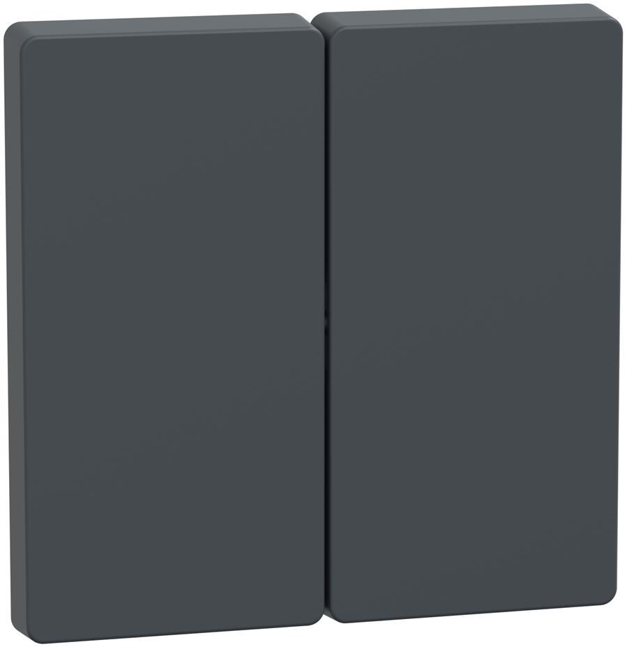 Лицев панел за сериен ключ/бутон цвят Антрацит System Design Merten SE