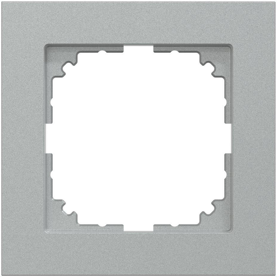 Рамка 1х цвят Алуминий, M-Pure System M Merten SE