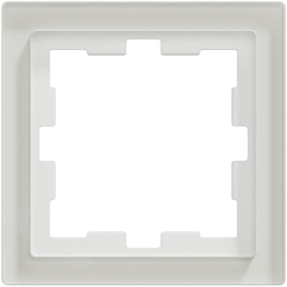 Рамка 1х цвят Кристално бял System Design Merten SE