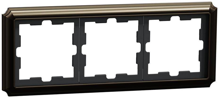 Рамка 3х цвят Мока D-Antique Merten SE