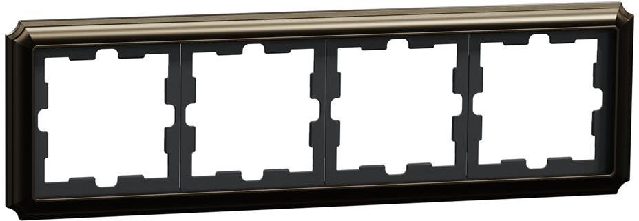 Рамка 4х цвят Мока D-Antique Merten SE